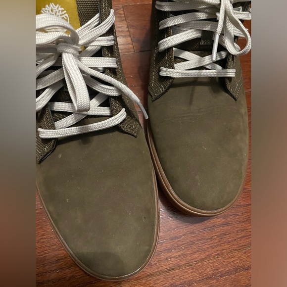 Timberland suede canvas olive ankle boots - Picture 5 of 12